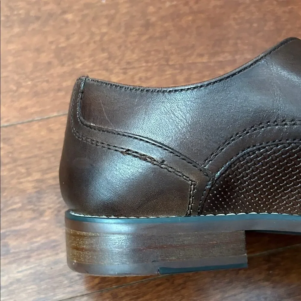Steve Madden P. Dorian Dark Brown Men's Oxfords, Size 8.5